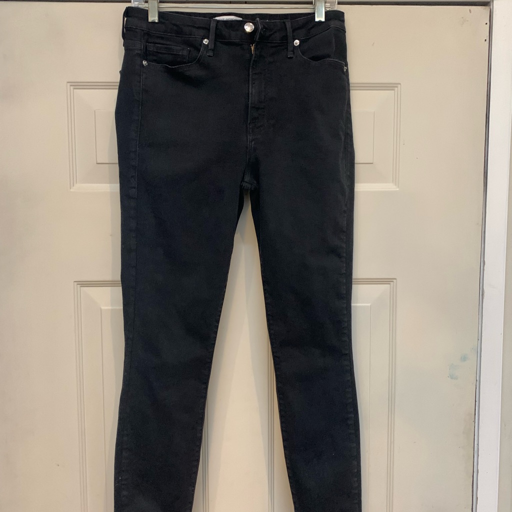 Good American Good Legs Black Skinny Jeans